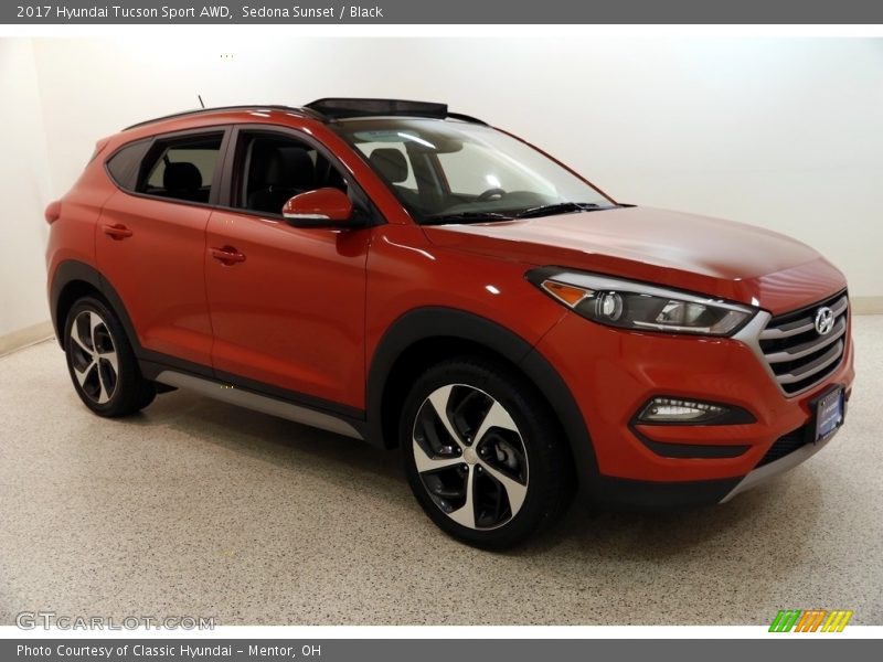 Sedona Sunset / Black 2017 Hyundai Tucson Sport AWD