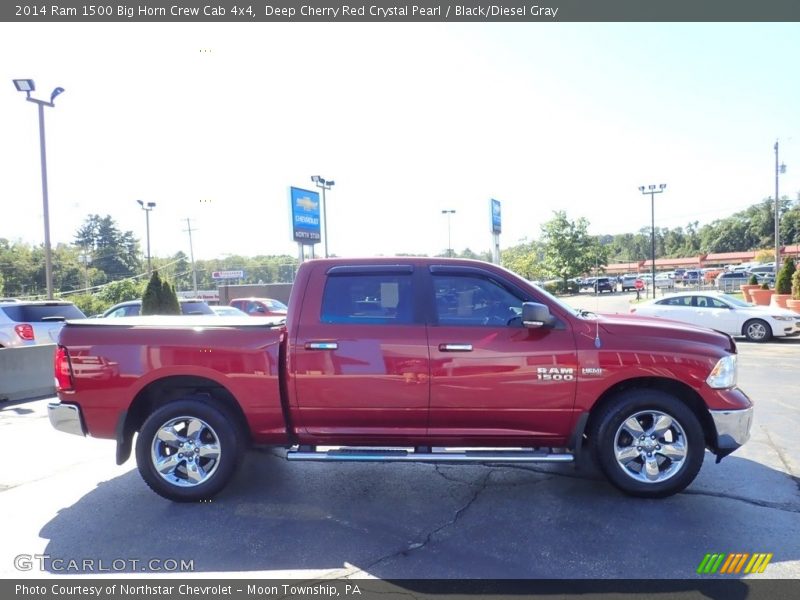 Deep Cherry Red Crystal Pearl / Black/Diesel Gray 2014 Ram 1500 Big Horn Crew Cab 4x4