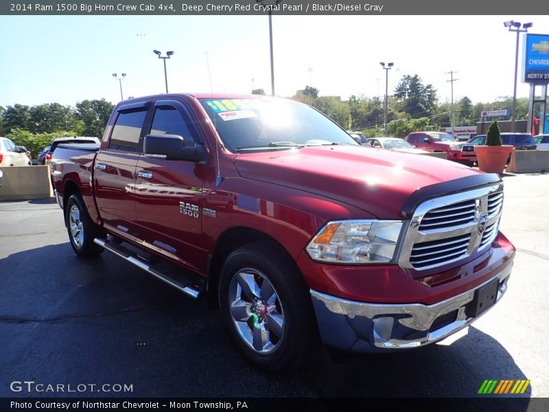 Deep Cherry Red Crystal Pearl / Black/Diesel Gray 2014 Ram 1500 Big Horn Crew Cab 4x4