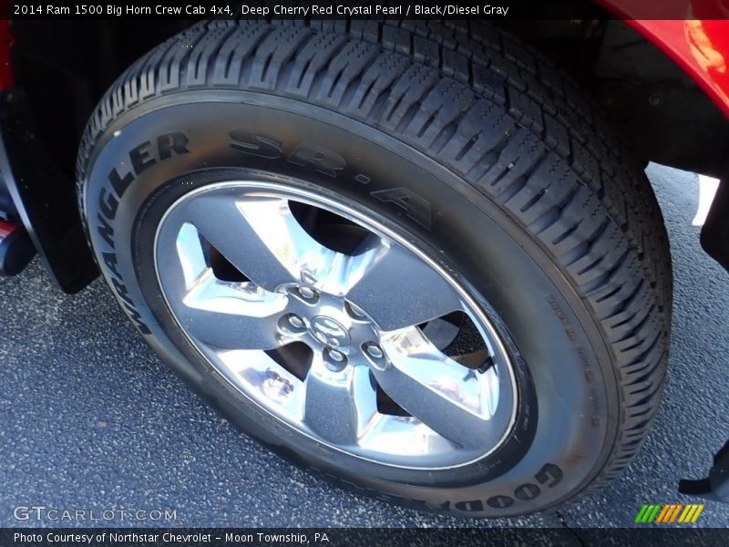 Deep Cherry Red Crystal Pearl / Black/Diesel Gray 2014 Ram 1500 Big Horn Crew Cab 4x4