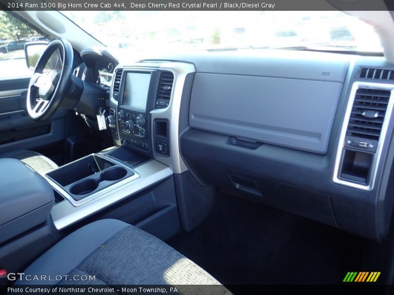 Deep Cherry Red Crystal Pearl / Black/Diesel Gray 2014 Ram 1500 Big Horn Crew Cab 4x4