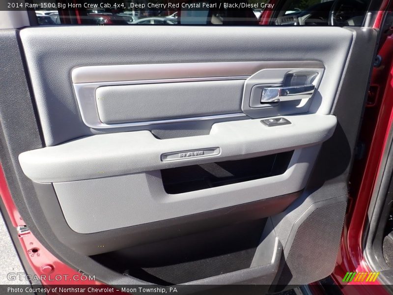 Deep Cherry Red Crystal Pearl / Black/Diesel Gray 2014 Ram 1500 Big Horn Crew Cab 4x4