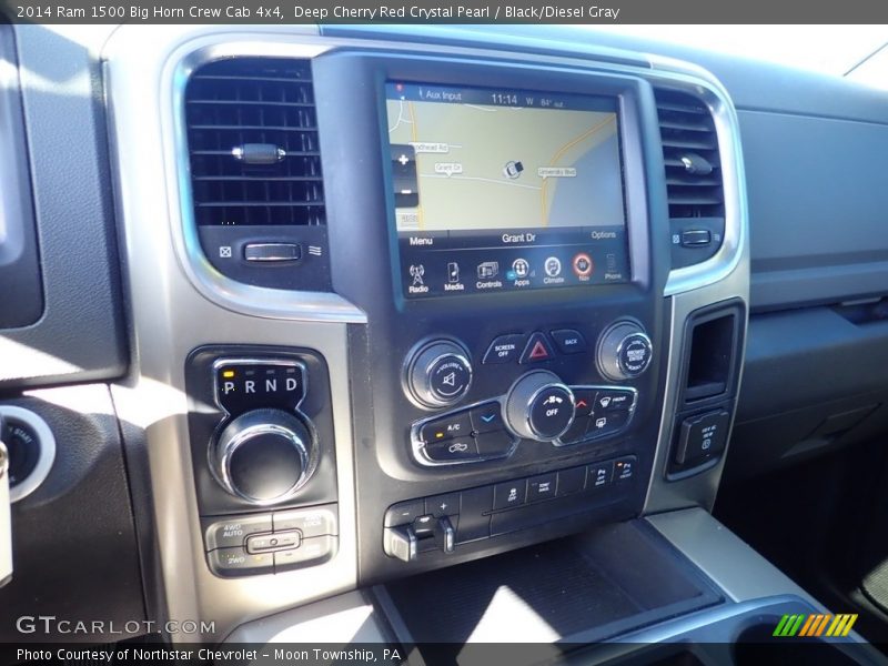 Deep Cherry Red Crystal Pearl / Black/Diesel Gray 2014 Ram 1500 Big Horn Crew Cab 4x4