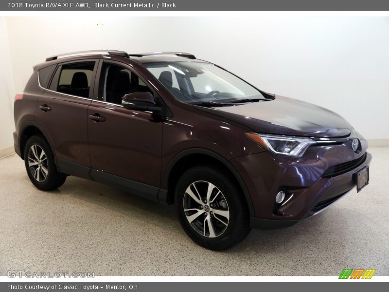 Black Current Metallic / Black 2018 Toyota RAV4 XLE AWD