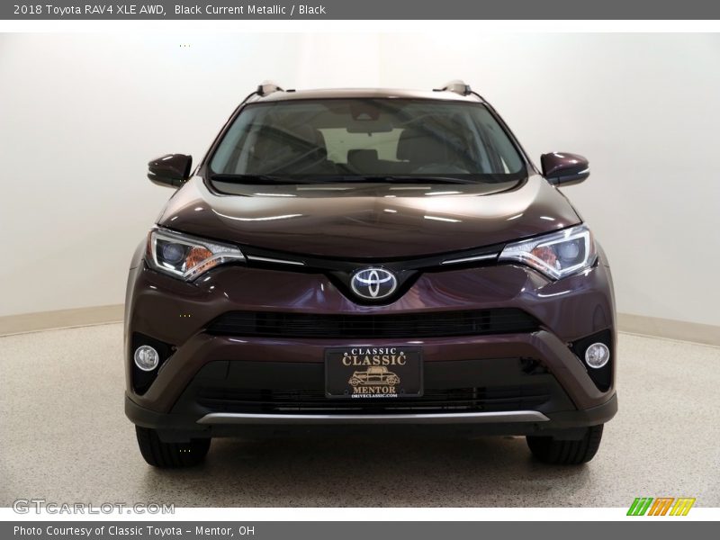 Black Current Metallic / Black 2018 Toyota RAV4 XLE AWD