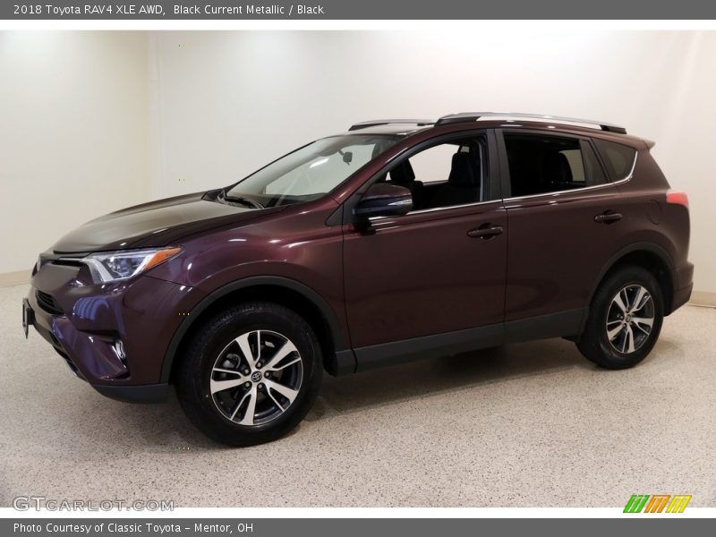 Black Current Metallic / Black 2018 Toyota RAV4 XLE AWD