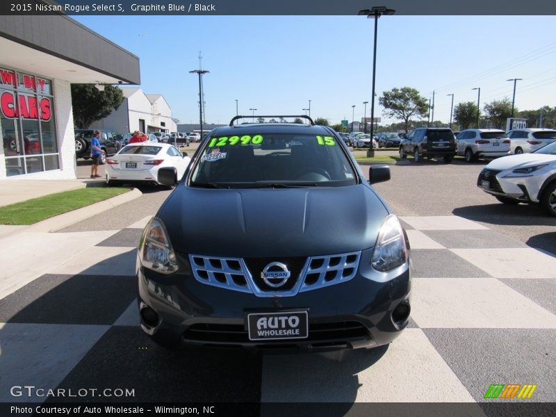 Graphite Blue / Black 2015 Nissan Rogue Select S
