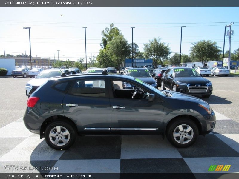 Graphite Blue / Black 2015 Nissan Rogue Select S