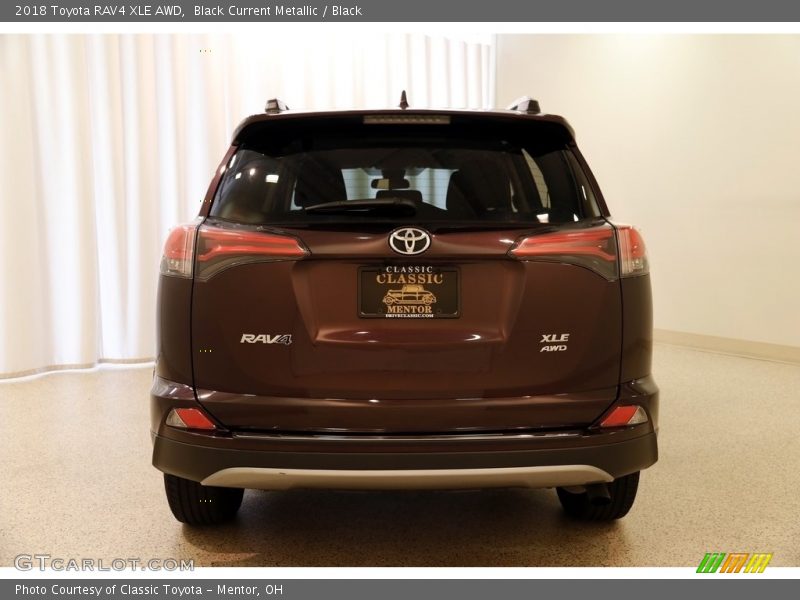 Black Current Metallic / Black 2018 Toyota RAV4 XLE AWD