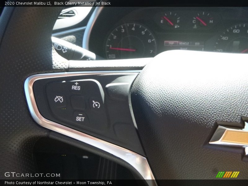 Black Cherry Metallic / Jet Black 2020 Chevrolet Malibu LS