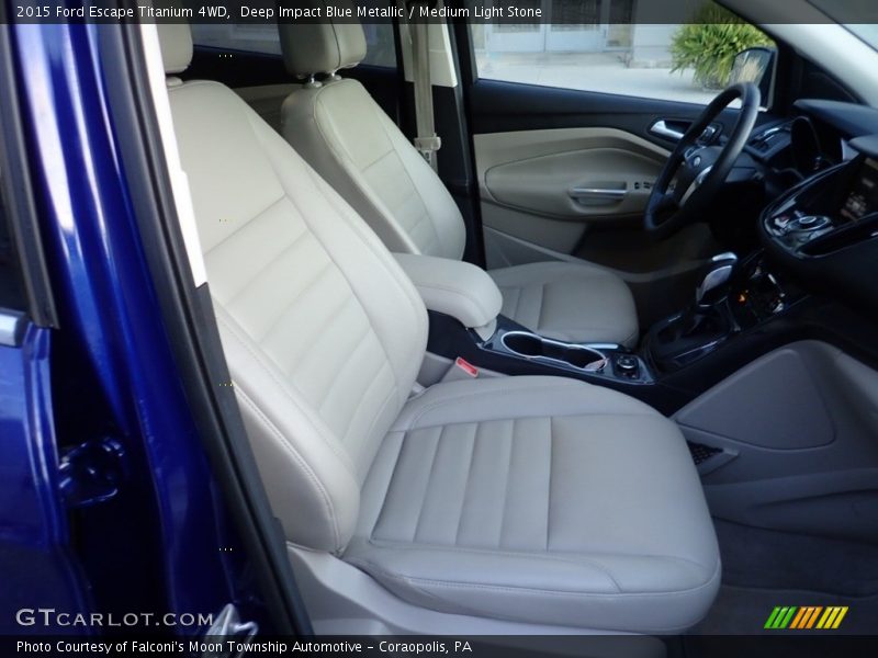 Deep Impact Blue Metallic / Medium Light Stone 2015 Ford Escape Titanium 4WD