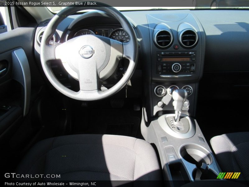 Graphite Blue / Black 2015 Nissan Rogue Select S
