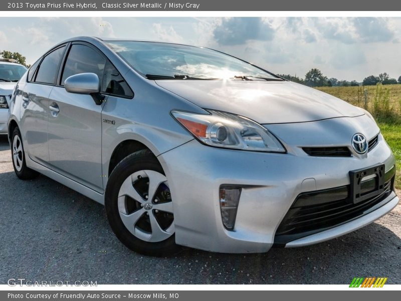 Classic Silver Metallic / Misty Gray 2013 Toyota Prius Five Hybrid