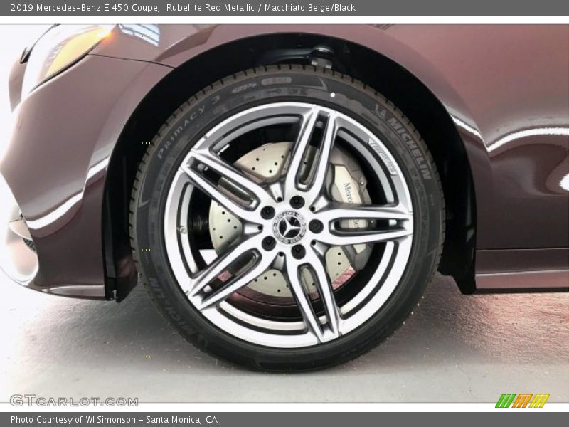 Rubellite Red Metallic / Macchiato Beige/Black 2019 Mercedes-Benz E 450 Coupe