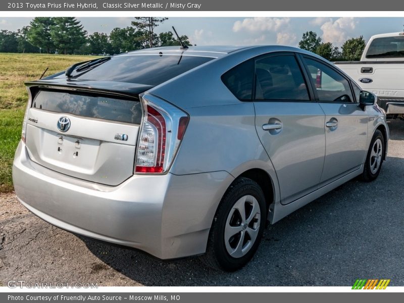 Classic Silver Metallic / Misty Gray 2013 Toyota Prius Five Hybrid