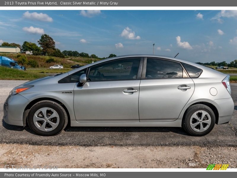 Classic Silver Metallic / Misty Gray 2013 Toyota Prius Five Hybrid