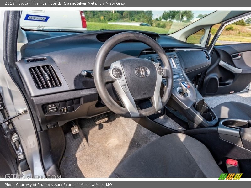 Classic Silver Metallic / Misty Gray 2013 Toyota Prius Five Hybrid