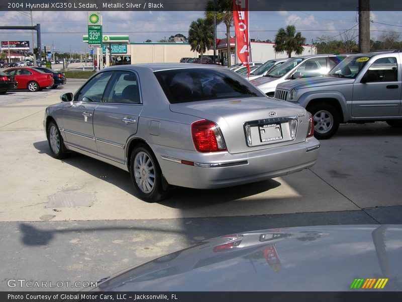 Metallic Silver / Black 2004 Hyundai XG350 L Sedan
