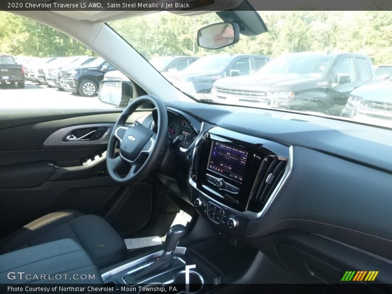 Satin Steel Metallic / Jet Black 2020 Chevrolet Traverse LS AWD