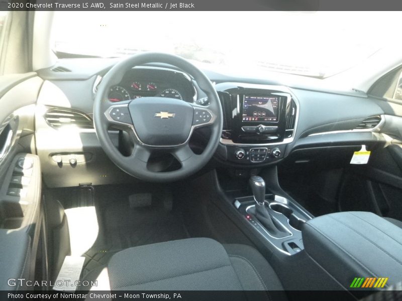 Satin Steel Metallic / Jet Black 2020 Chevrolet Traverse LS AWD