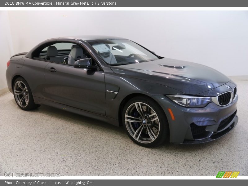 Mineral Grey Metallic / Silverstone 2018 BMW M4 Convertible