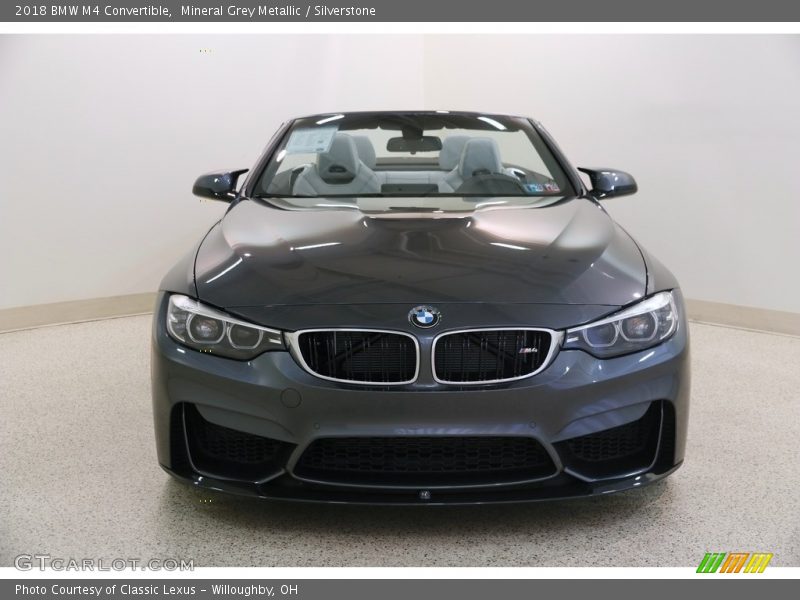 Mineral Grey Metallic / Silverstone 2018 BMW M4 Convertible