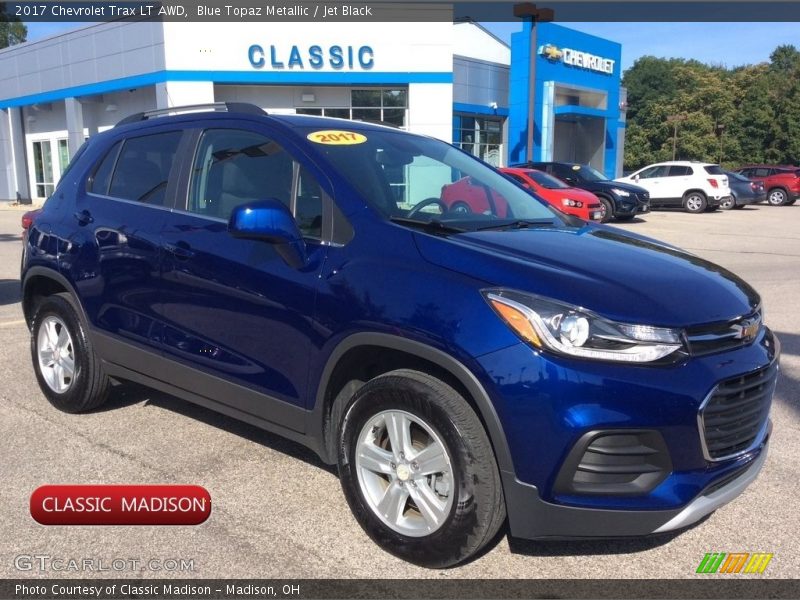 Blue Topaz Metallic / Jet Black 2017 Chevrolet Trax LT AWD