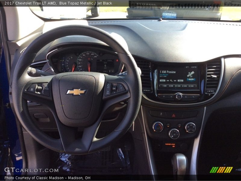 Blue Topaz Metallic / Jet Black 2017 Chevrolet Trax LT AWD