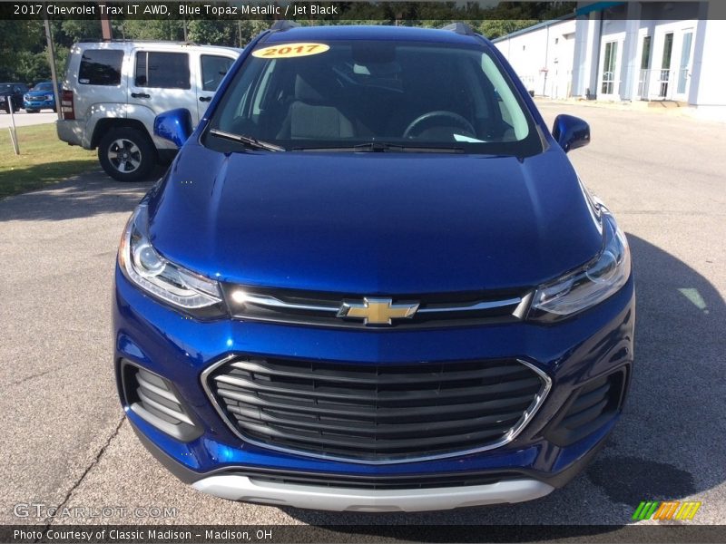 Blue Topaz Metallic / Jet Black 2017 Chevrolet Trax LT AWD