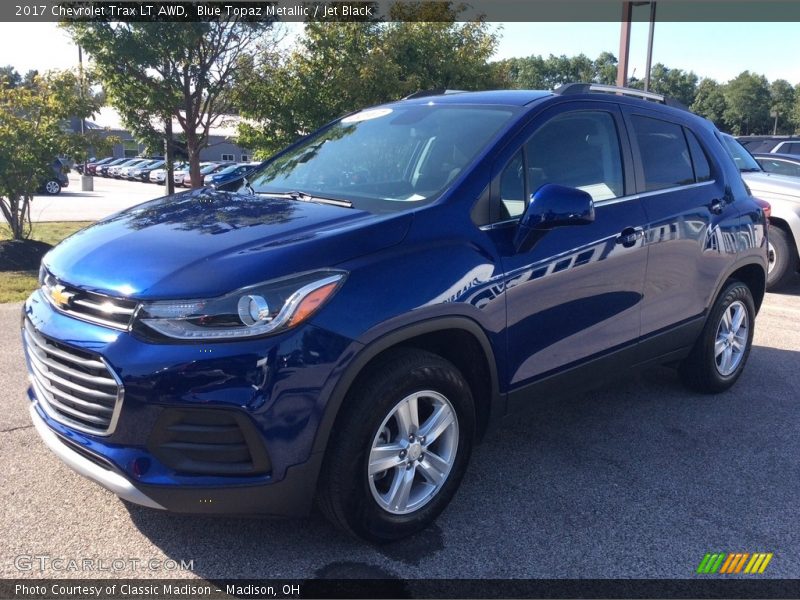 Blue Topaz Metallic / Jet Black 2017 Chevrolet Trax LT AWD