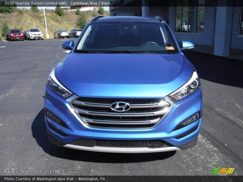 Caribbean Blue / Black 2017 Hyundai Tucson Limited AWD
