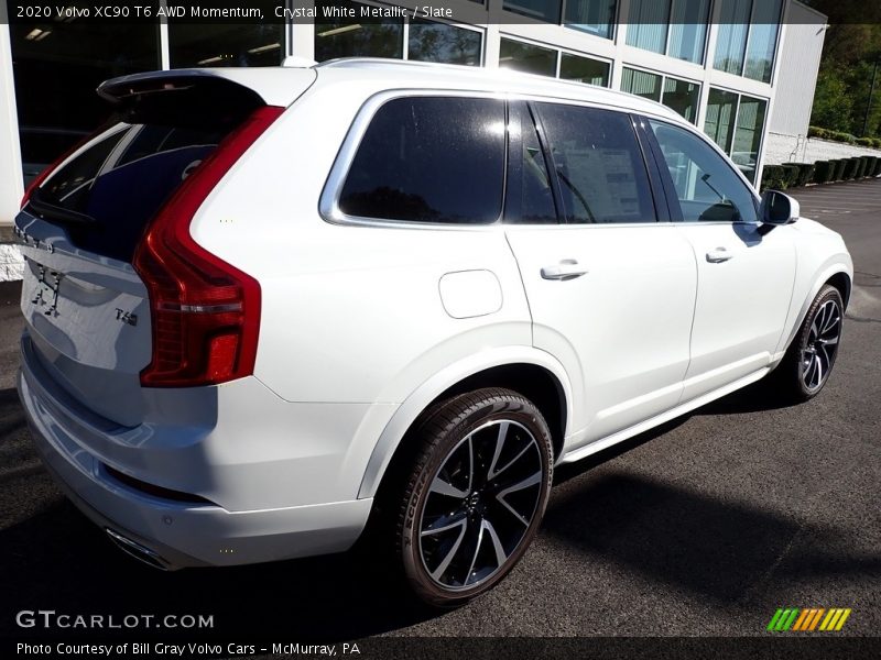 Crystal White Metallic / Slate 2020 Volvo XC90 T6 AWD Momentum