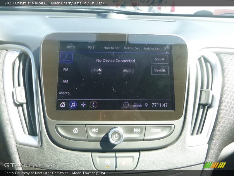 Black Cherry Metallic / Jet Black 2020 Chevrolet Malibu LS