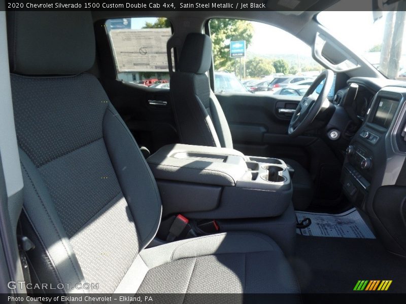 Satin Steel Metallic / Jet Black 2020 Chevrolet Silverado 1500 Custom Double Cab 4x4