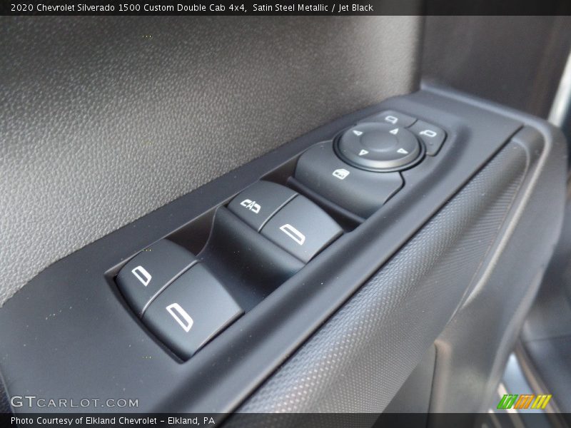 Satin Steel Metallic / Jet Black 2020 Chevrolet Silverado 1500 Custom Double Cab 4x4