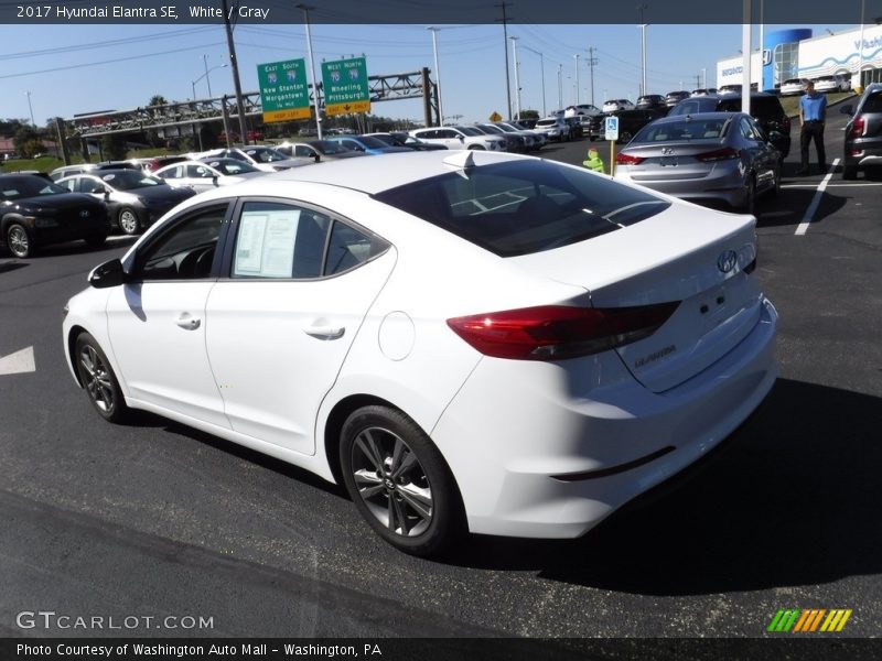 White / Gray 2017 Hyundai Elantra SE