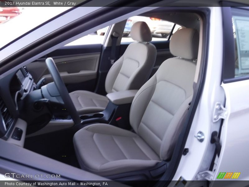 White / Gray 2017 Hyundai Elantra SE