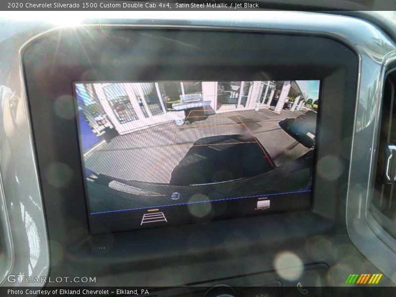 Satin Steel Metallic / Jet Black 2020 Chevrolet Silverado 1500 Custom Double Cab 4x4