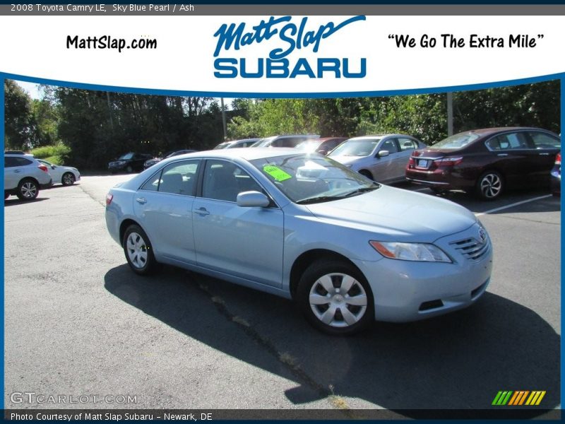 Sky Blue Pearl / Ash 2008 Toyota Camry LE
