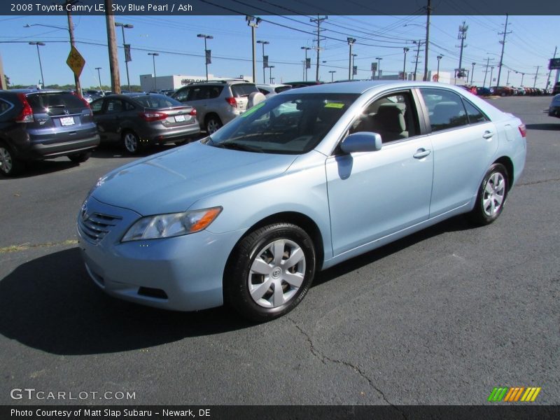 Sky Blue Pearl / Ash 2008 Toyota Camry LE