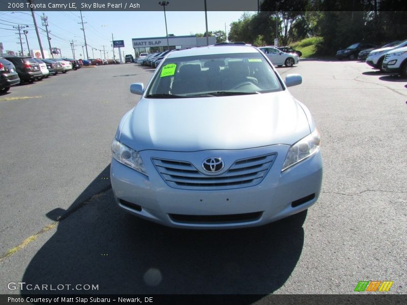Sky Blue Pearl / Ash 2008 Toyota Camry LE