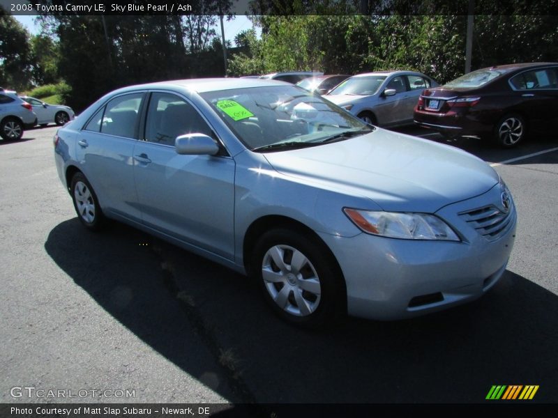 Sky Blue Pearl / Ash 2008 Toyota Camry LE