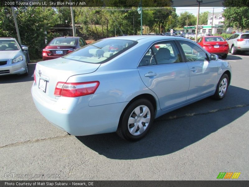 Sky Blue Pearl / Ash 2008 Toyota Camry LE