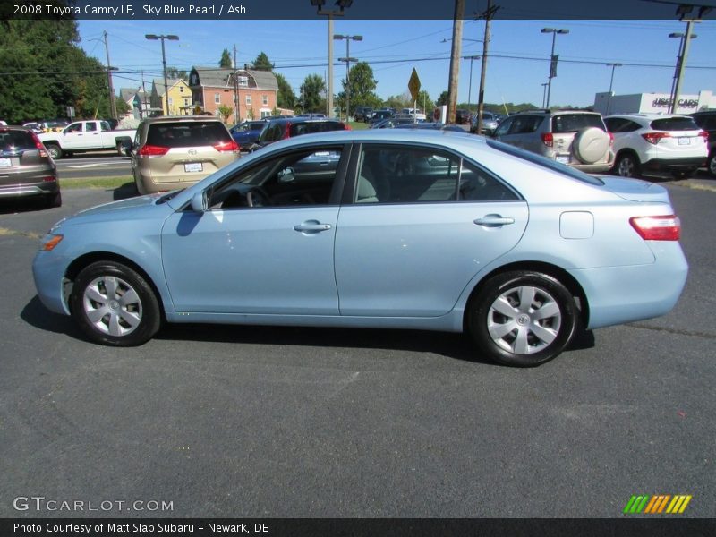 Sky Blue Pearl / Ash 2008 Toyota Camry LE