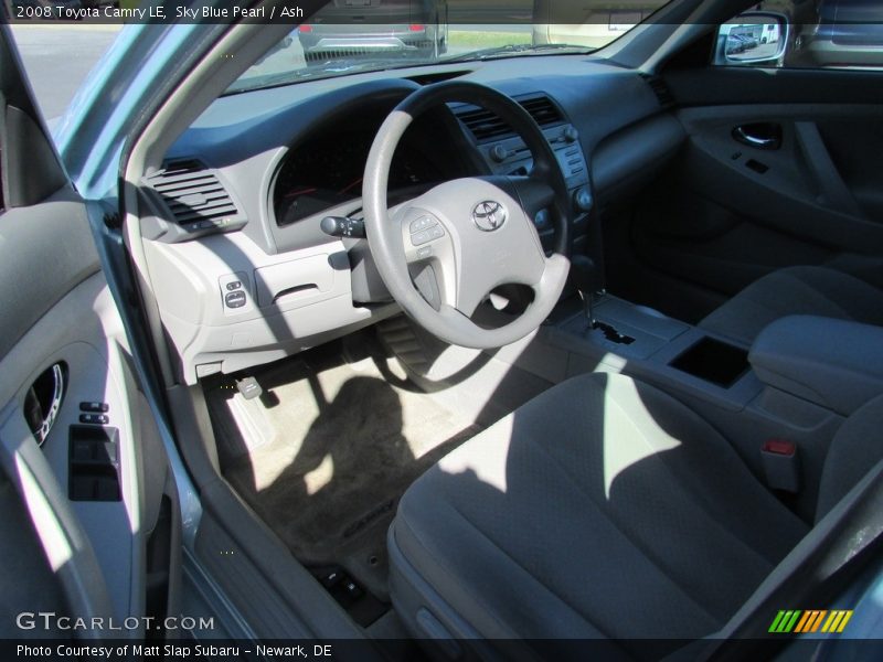 Sky Blue Pearl / Ash 2008 Toyota Camry LE