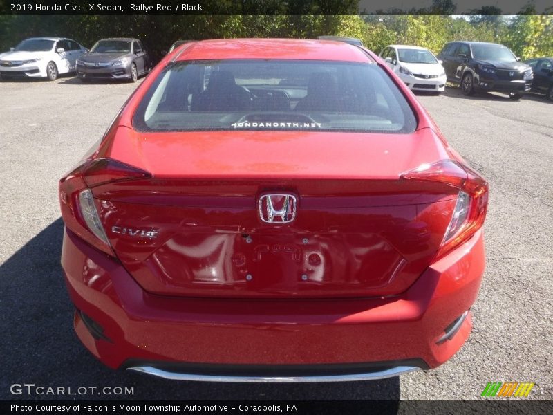 Rallye Red / Black 2019 Honda Civic LX Sedan