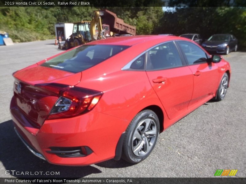 Rallye Red / Black 2019 Honda Civic LX Sedan