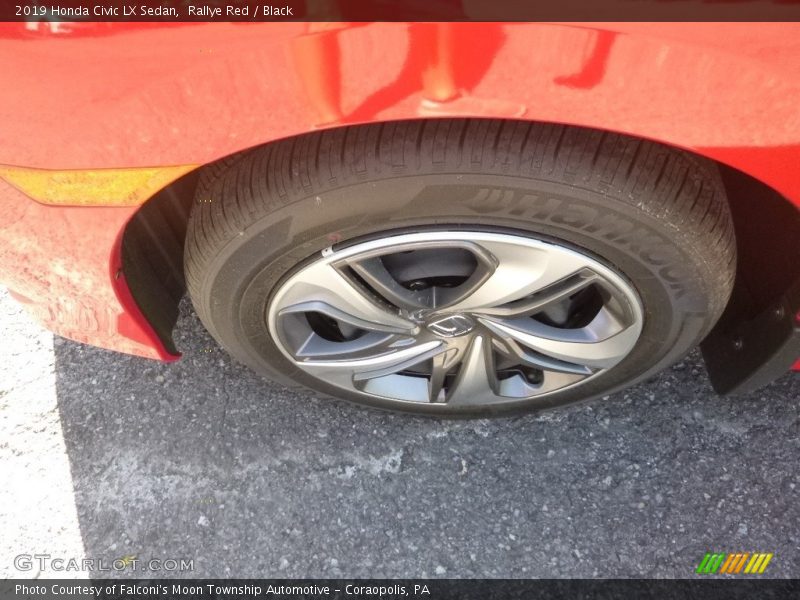 Rallye Red / Black 2019 Honda Civic LX Sedan