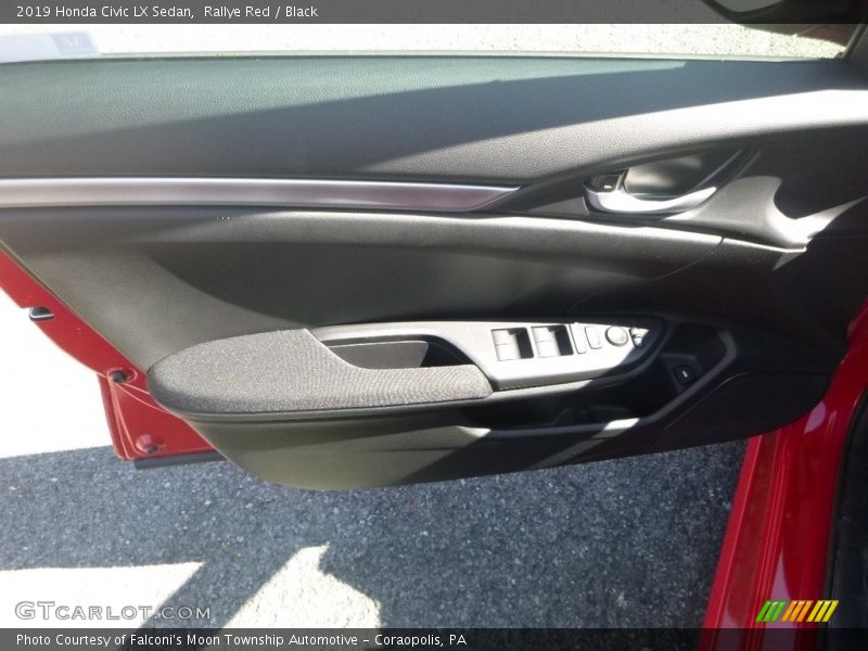 Rallye Red / Black 2019 Honda Civic LX Sedan