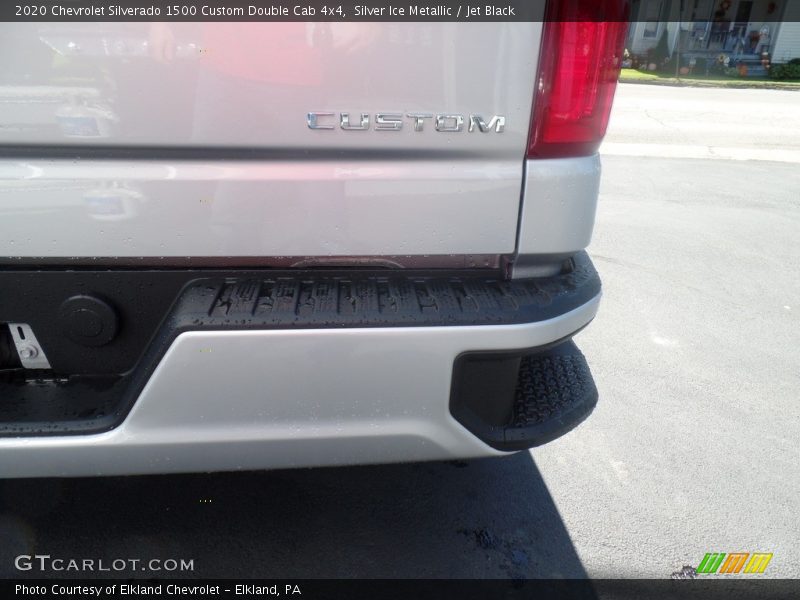Silver Ice Metallic / Jet Black 2020 Chevrolet Silverado 1500 Custom Double Cab 4x4